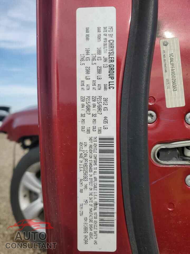 JEEP PATRIOT 2013 - 1C4NJPFA9DD250363