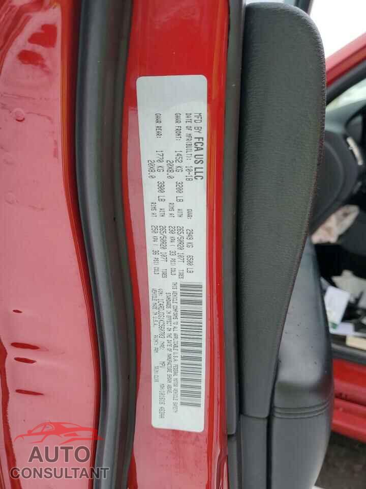 DODGE DURANGO 2019 - 1C4RDJDG1KC560703