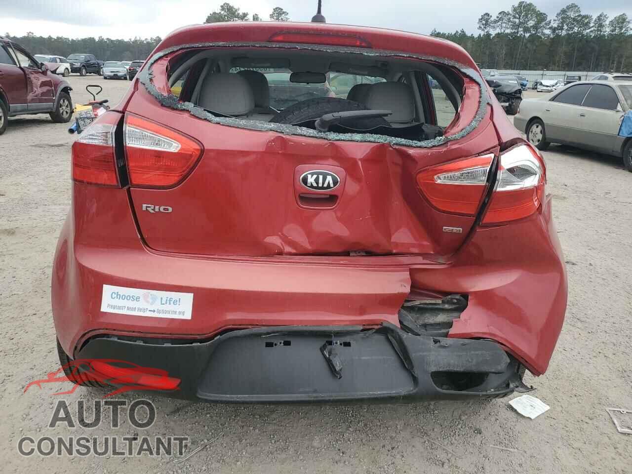 KIA RIO 2013 - KNADM5A3XD6297080
