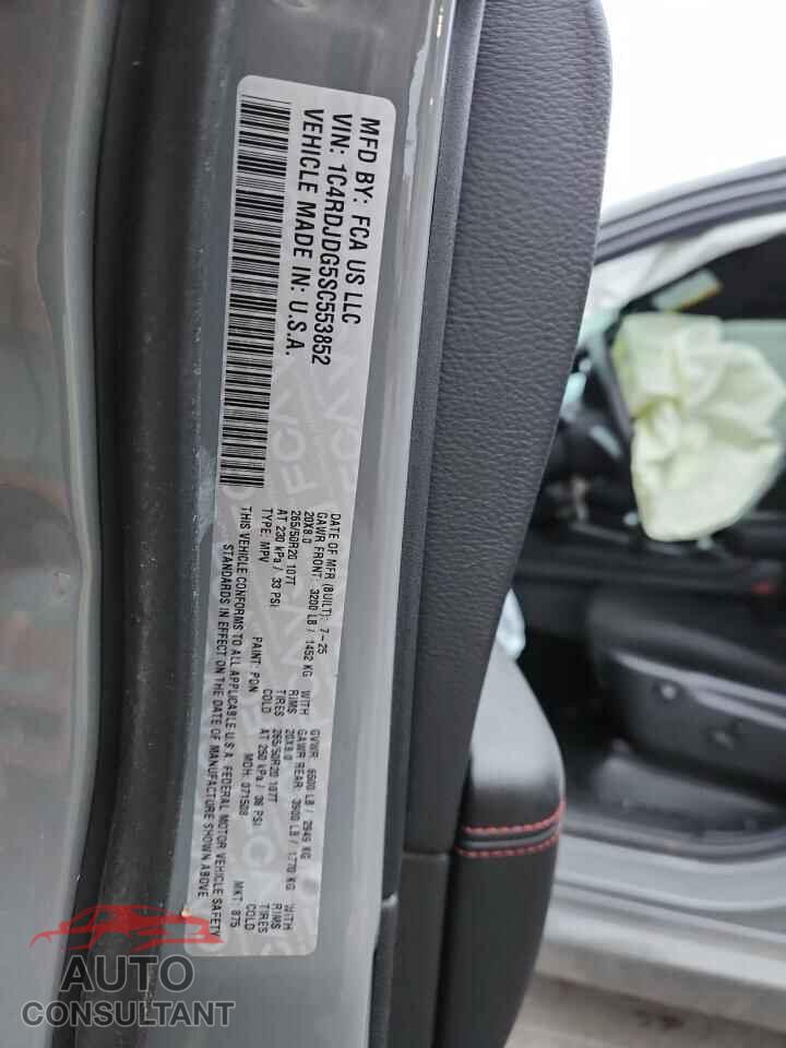 DODGE DURANGO 2025 - 1C4RDJDG5SC553852