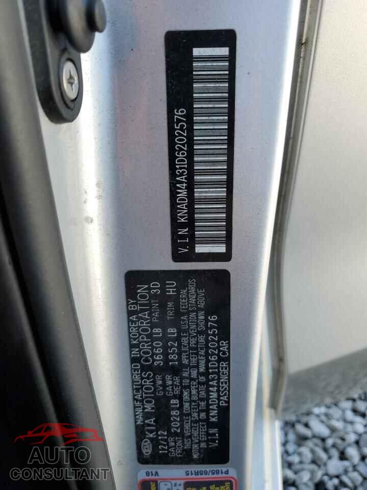 KIA RIO 2013 - KNADM4A31D6202576