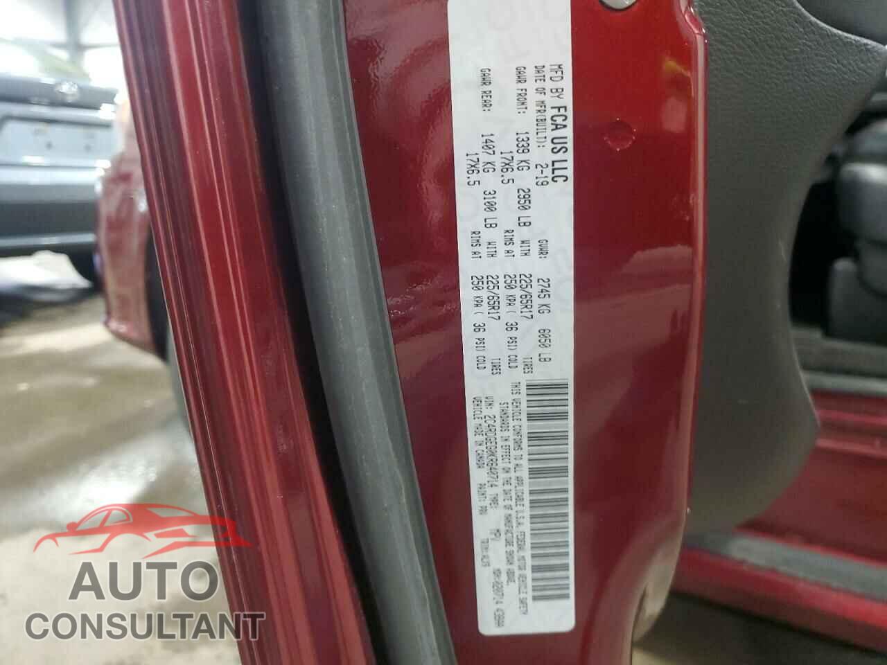DODGE CARAVAN 2019 - 2C4RDGEG0KR640714