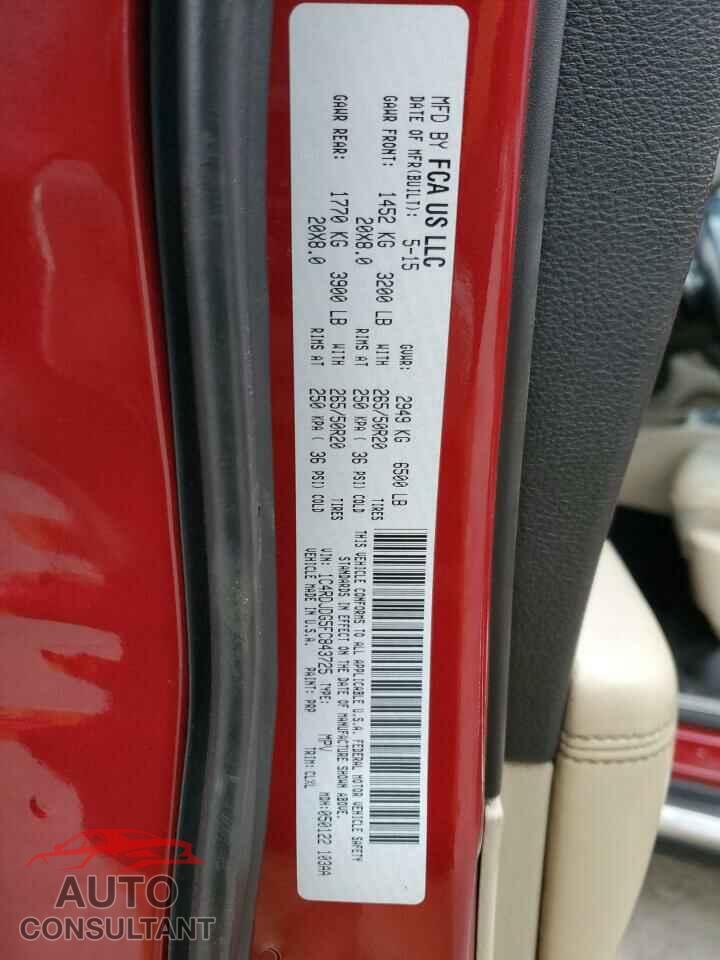 DODGE DURANGO 2015 - 1C4RDJDG5FC843725