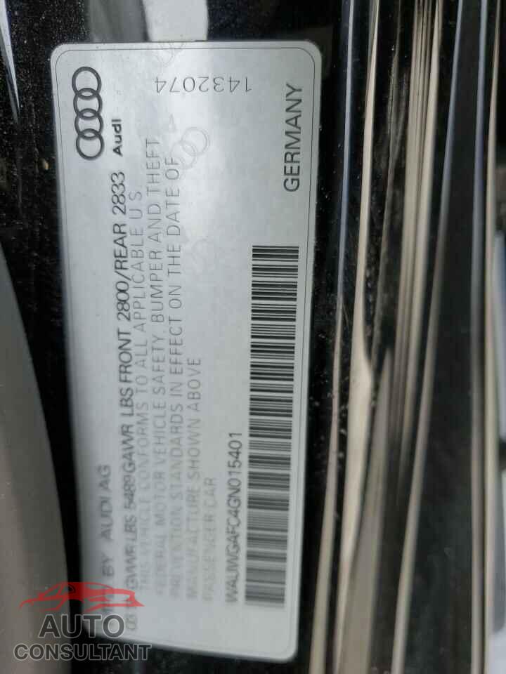 AUDI A7 2016 - WAUWGAFC4GN015401