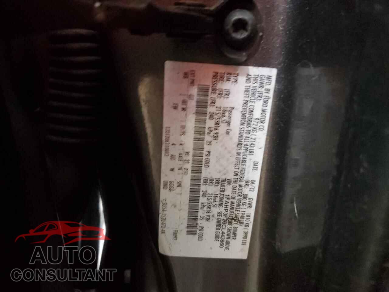 FORD FOCUS 2012 - 1FAHP3F26CL443660