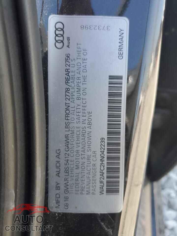 AUDI A6 2017 - WAUF2AFC2HN042239