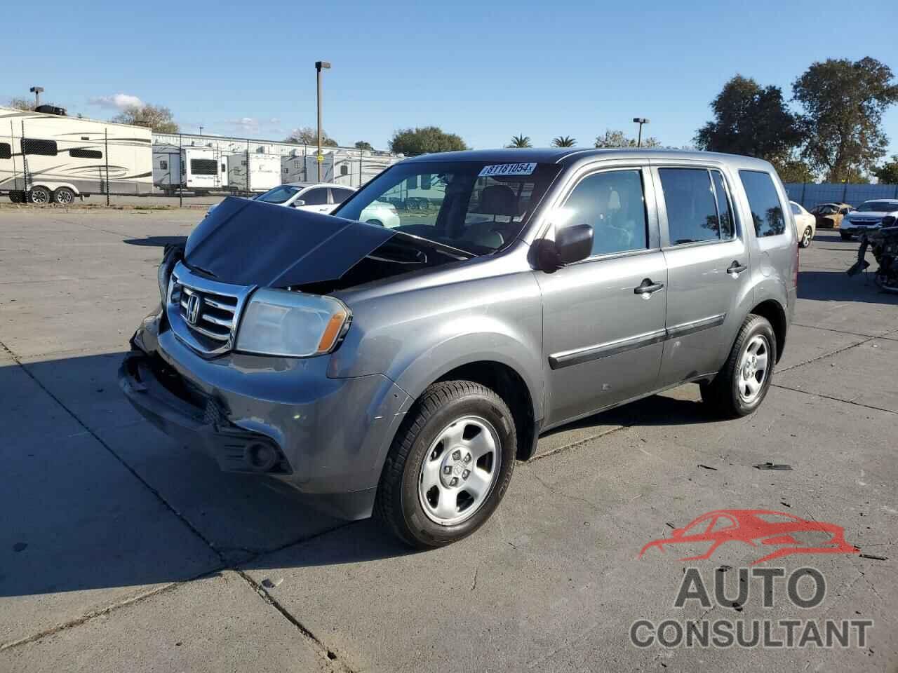 HONDA PILOT 2013 - 5FNYF4H25DB077498