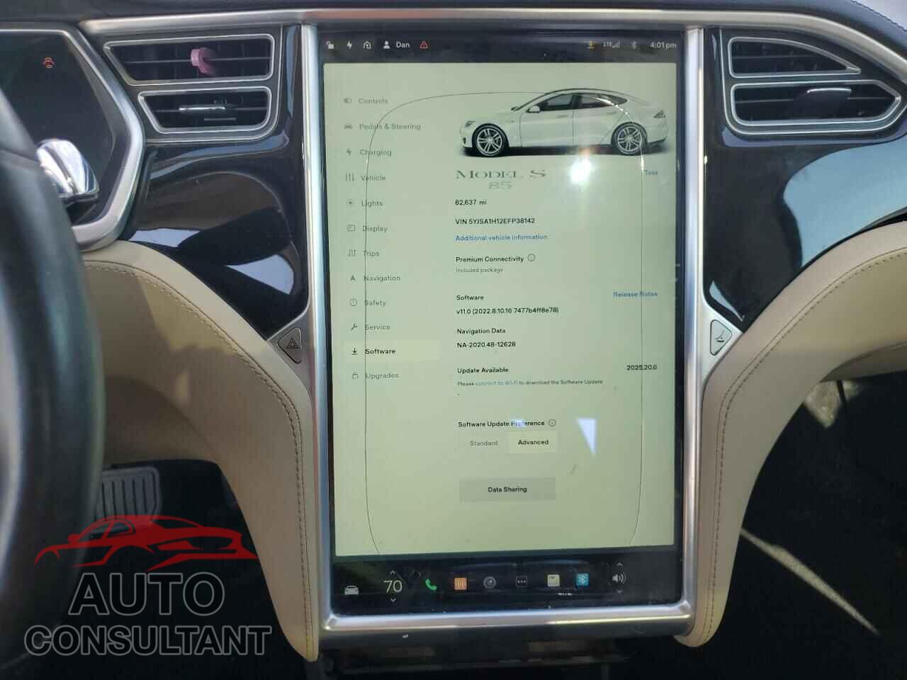 TESLA MODEL S 2014 - 5YJSA1H12EFP38142