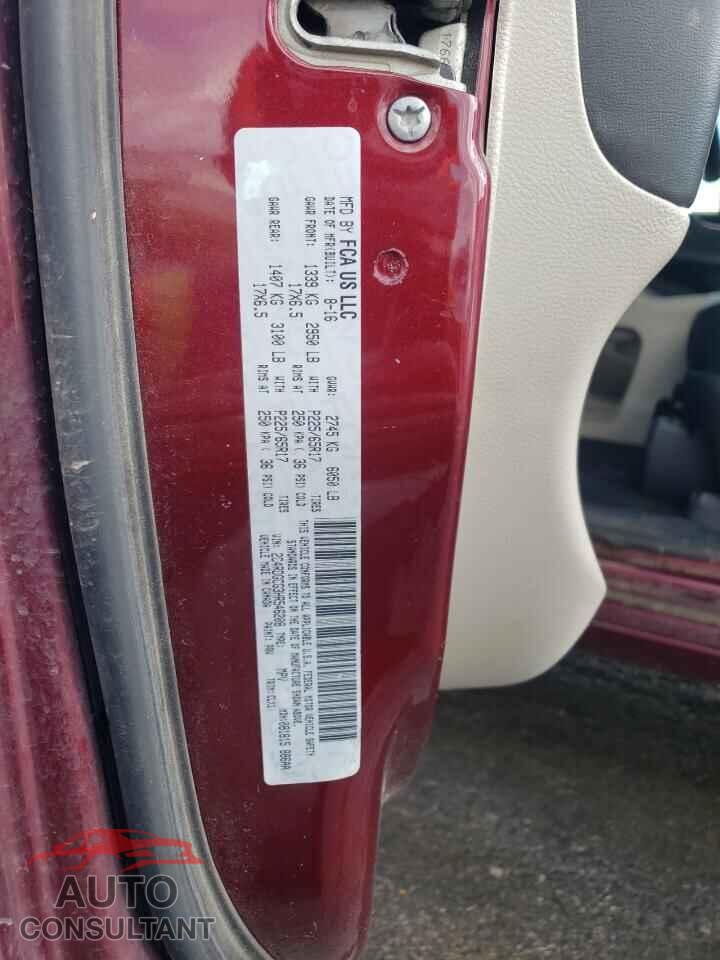 DODGE CARAVAN 2017 - 2C4RDGCG3HR546208