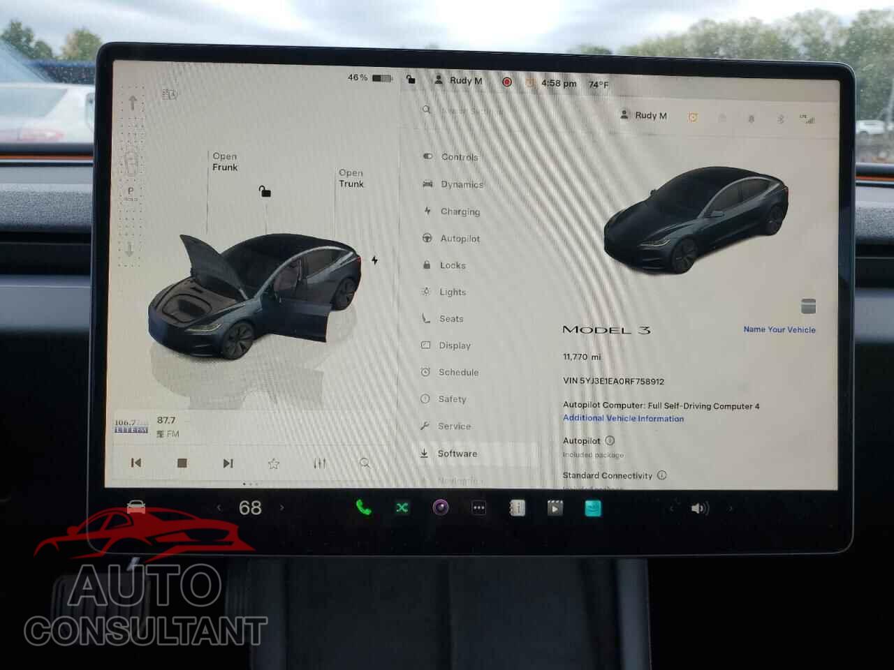 TESLA MODEL 3 2024 - 5YJ3E1EA0RF758912