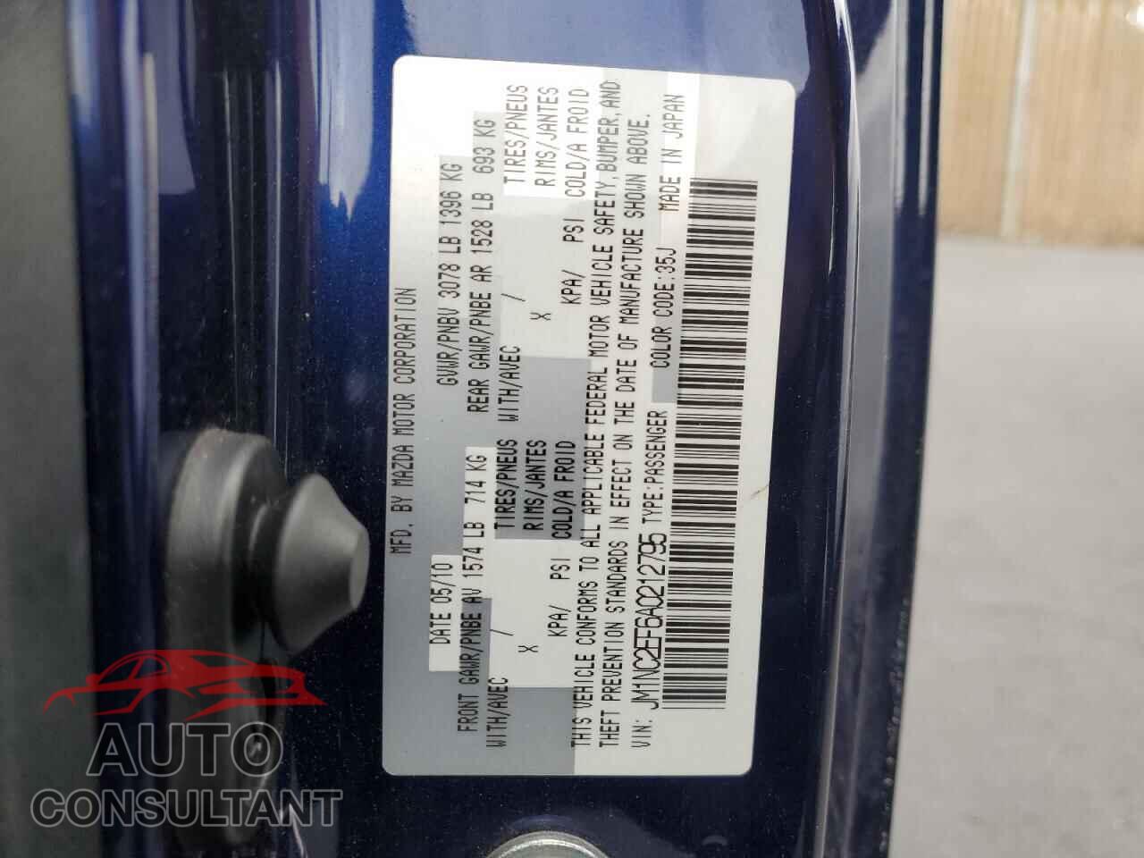 MAZDA MX5 2010 - JM1NC2EF6A0212795