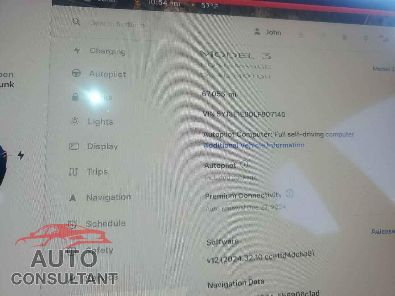 TESLA MODEL 3 2020 - 5YJ3E1EB0LF807140