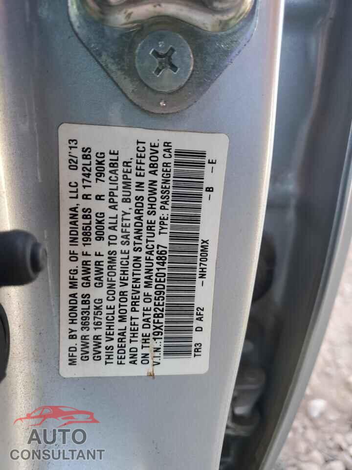 HONDA CIVIC 2013 - 19XFB2E59DE014867