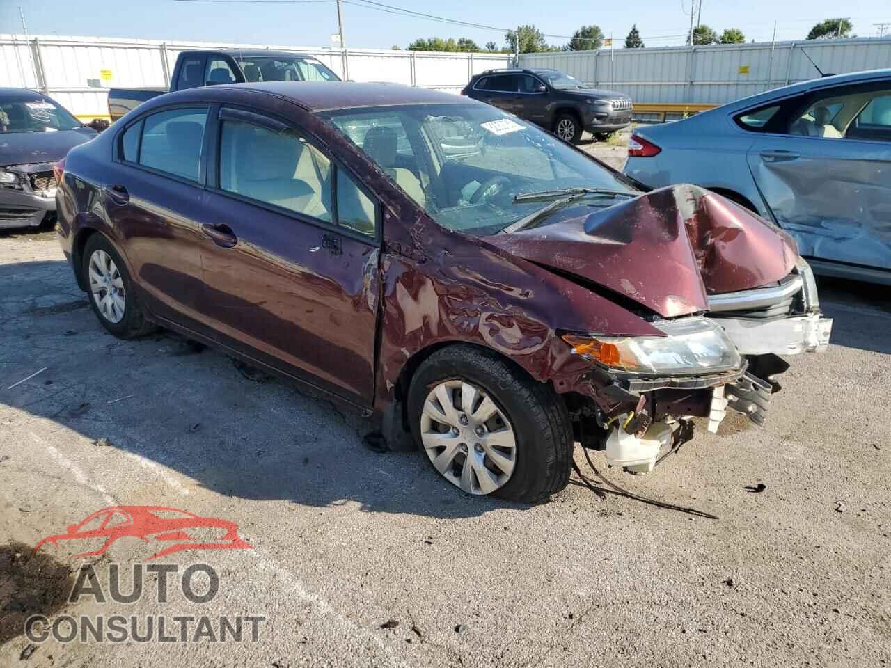 HONDA CIVIC 2012 - 19XFB2F5XCE080406