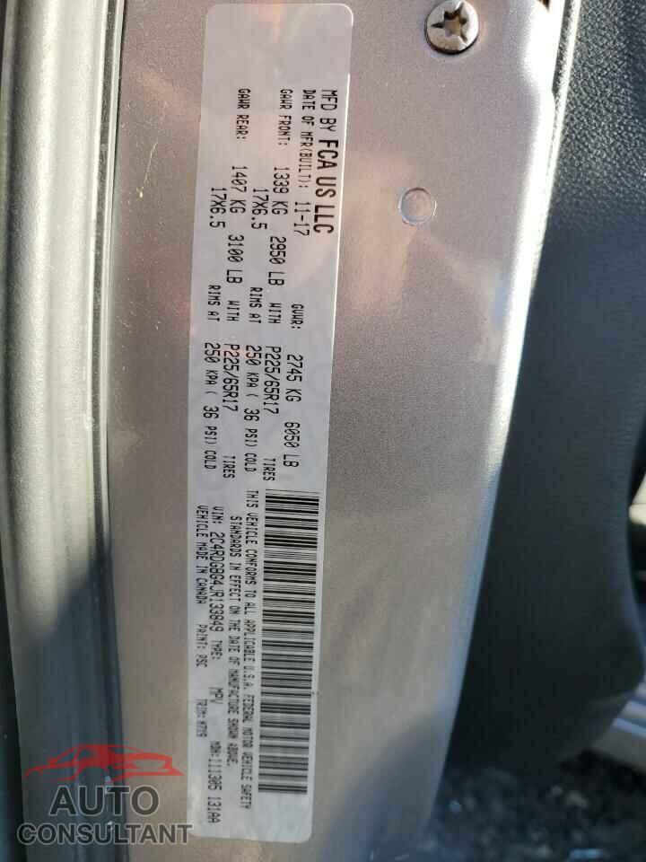 DODGE CARAVAN 2018 - 2C4RDGBG4JR133849