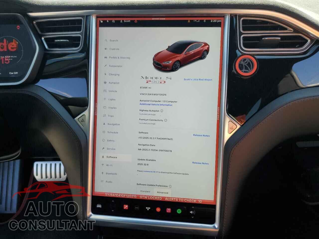 TESLA MODEL S 2016 - 5YJSA1E41GF120215