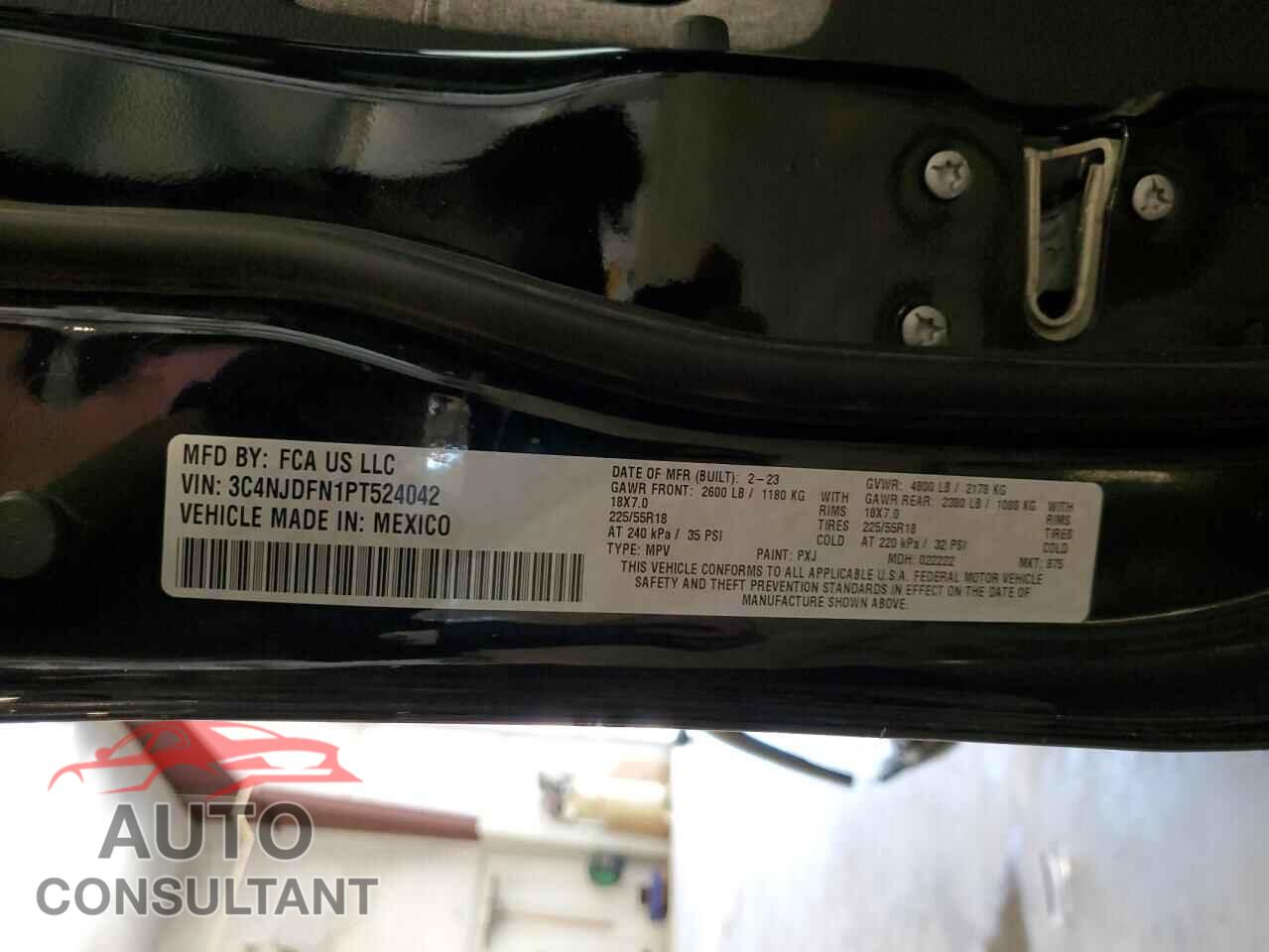 JEEP COMPASS 2023 - 3C4NJDFN1PT524042