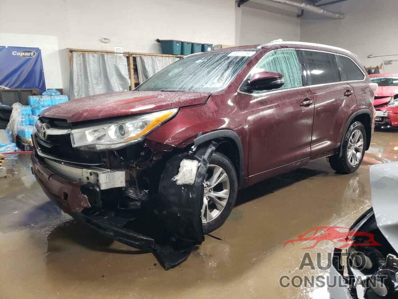 TOYOTA HIGHLANDER 2015 - 5TDJKRFH3FS181004