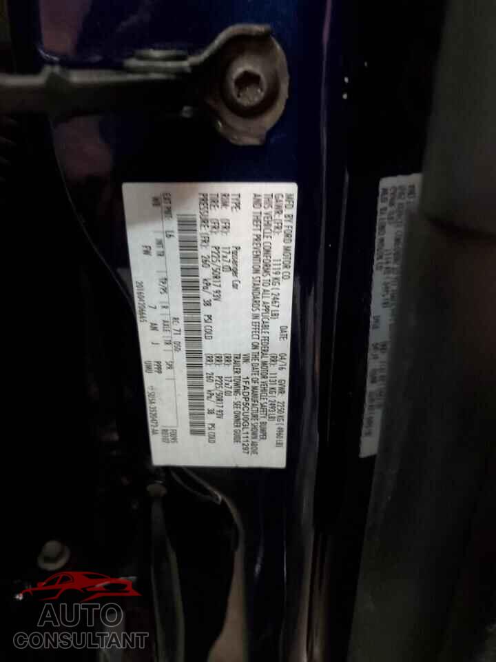 FORD CMAX 2016 - 1FADP5CU0GL111297