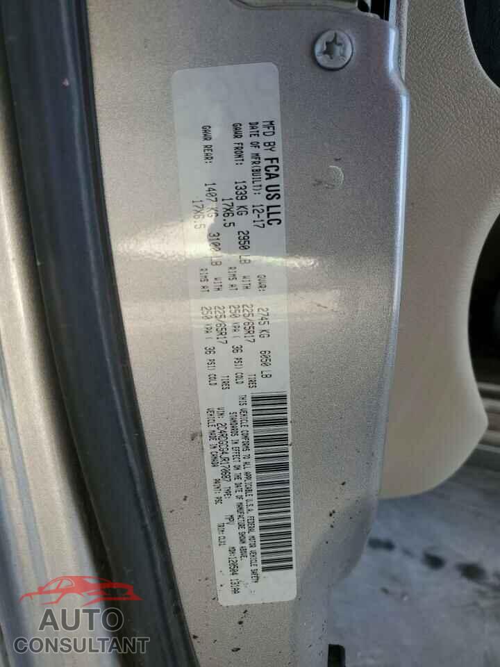 DODGE CARAVAN 2017 - 2C4RDGCG4JR170687