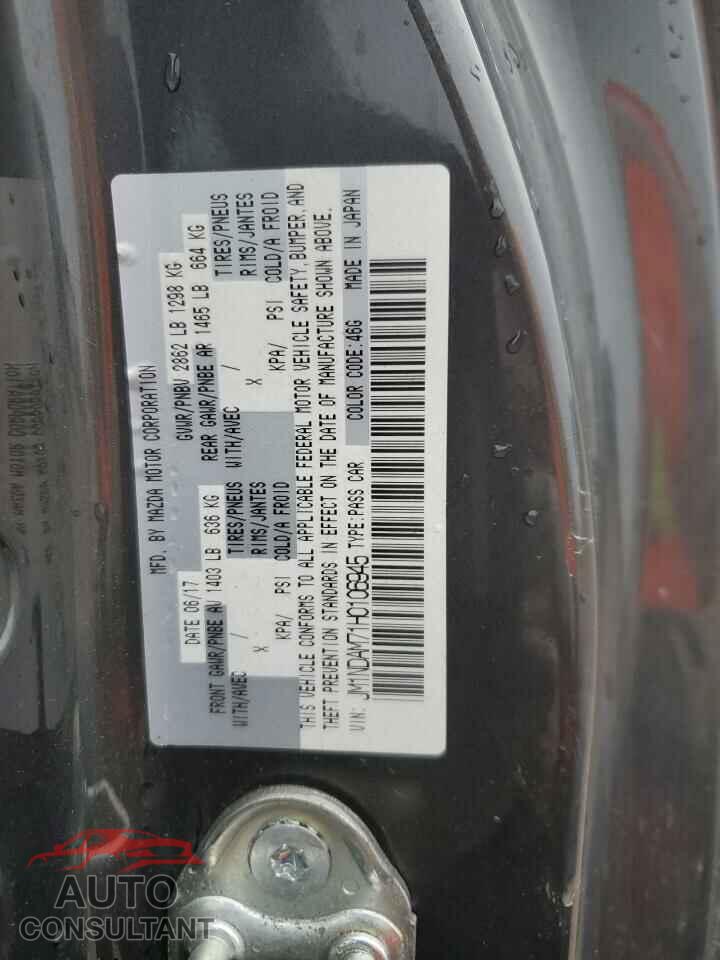 MAZDA MX5 2017 - JM1NDAM71H0106945