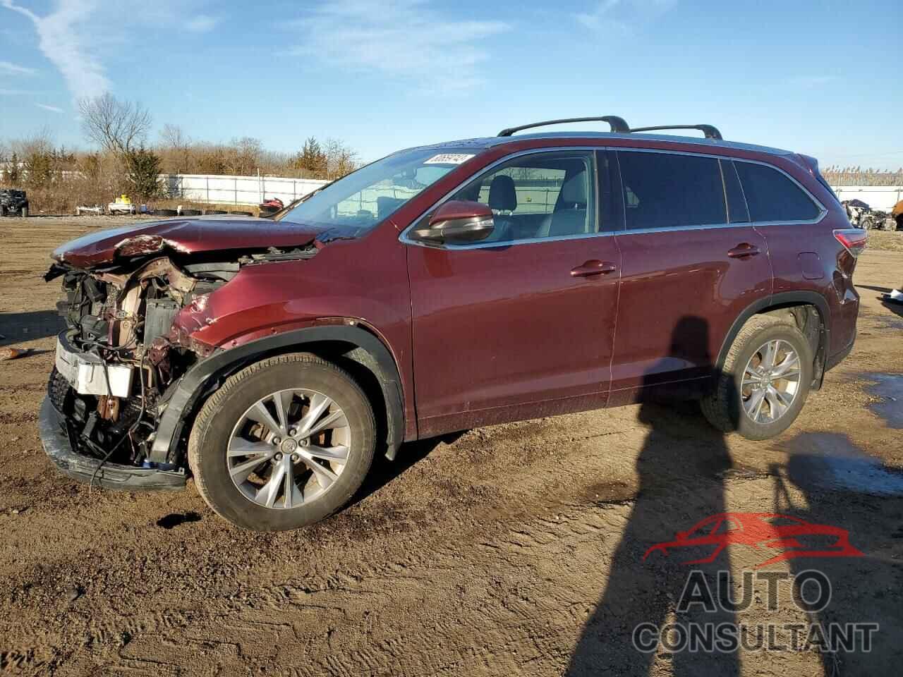 TOYOTA HIGHLANDER 2015 - 5TDJKRFHXFS115629