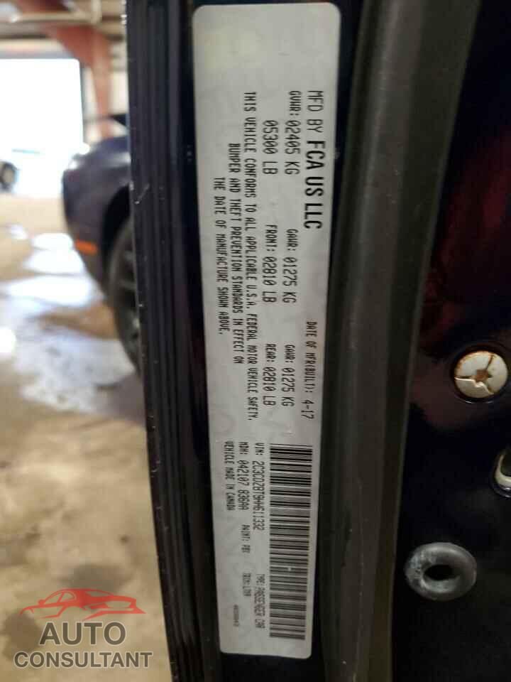 DODGE CHALLENGER 2017 - 2C3CDZBT9HH611332