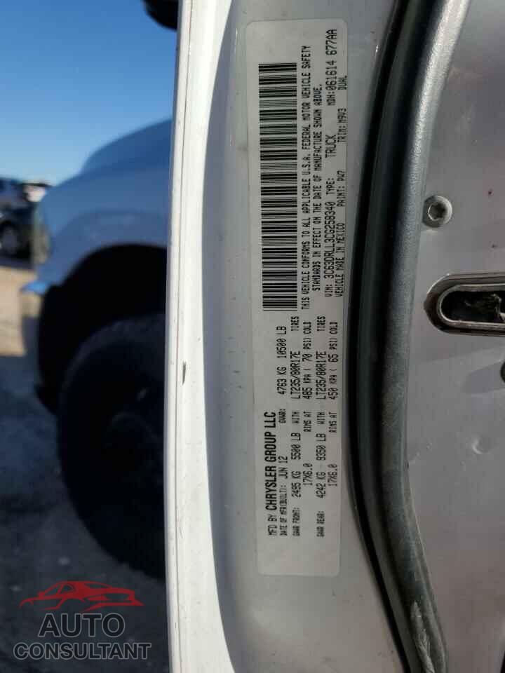 DODGE RAM 3500 2012 - 3C63DRLL3CG258340