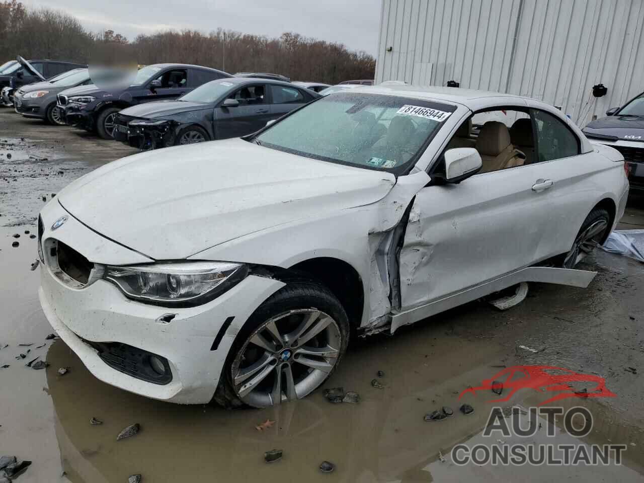 BMW 4 SERIES 2017 - WBA4U9C34H5H64478