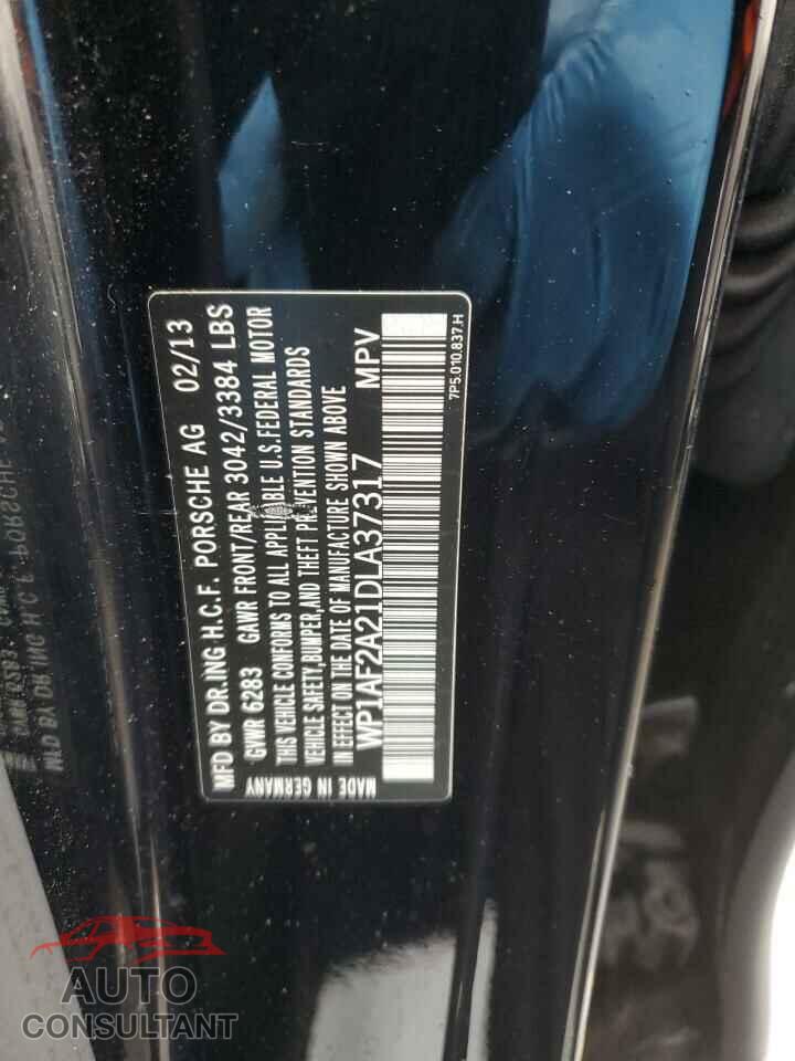 PORSCHE CAYENNE 2013 - WP1AF2A21DLA37317
