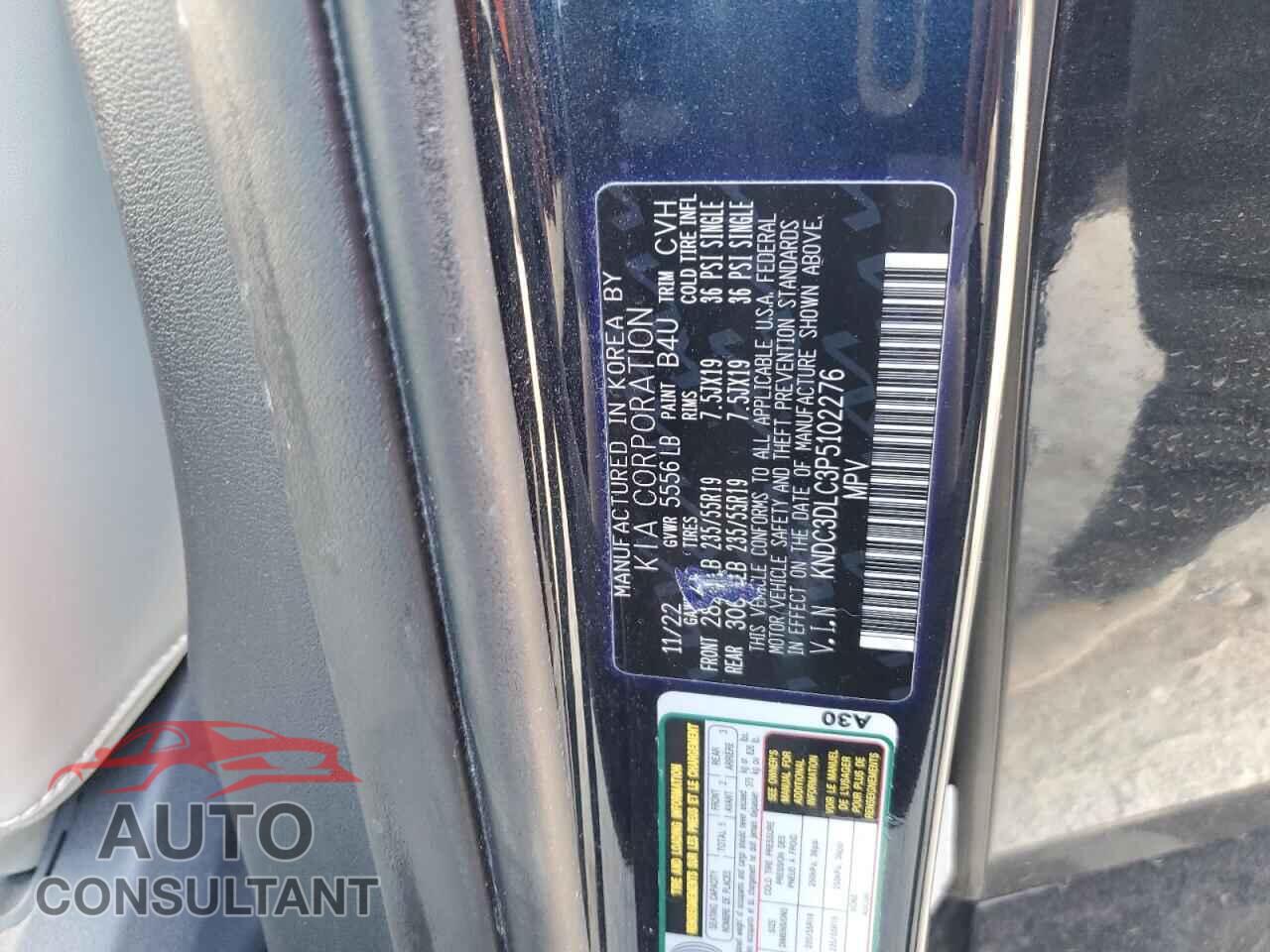 KIA EV6 LIGHT 2023 - KNDC3DLC3P5102276