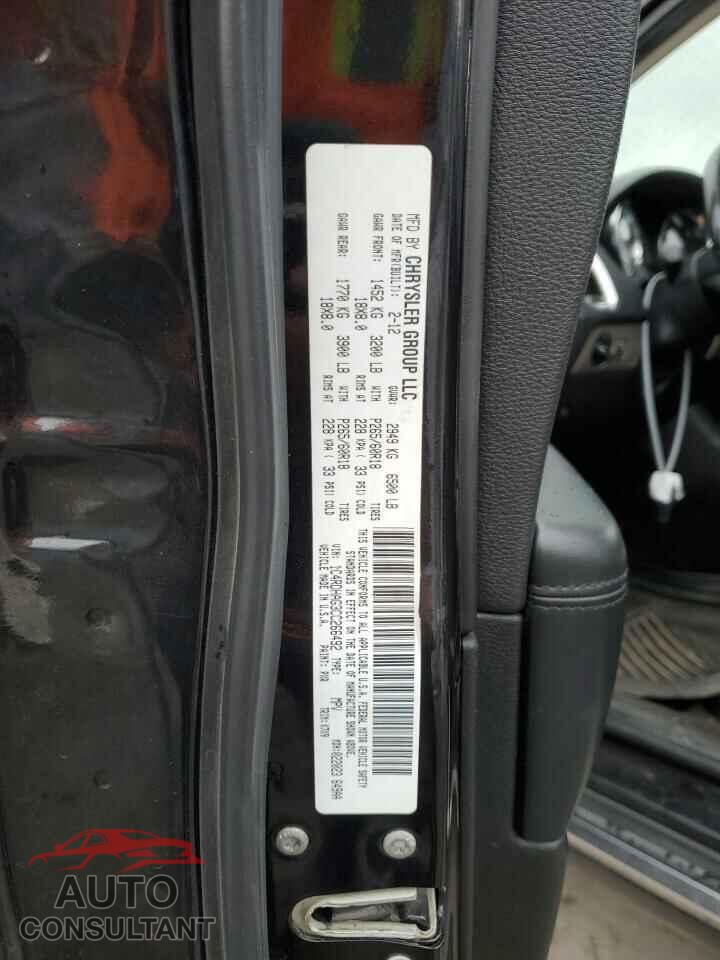 DODGE DURANGO 2012 - 1C4RDHAG3CC266492