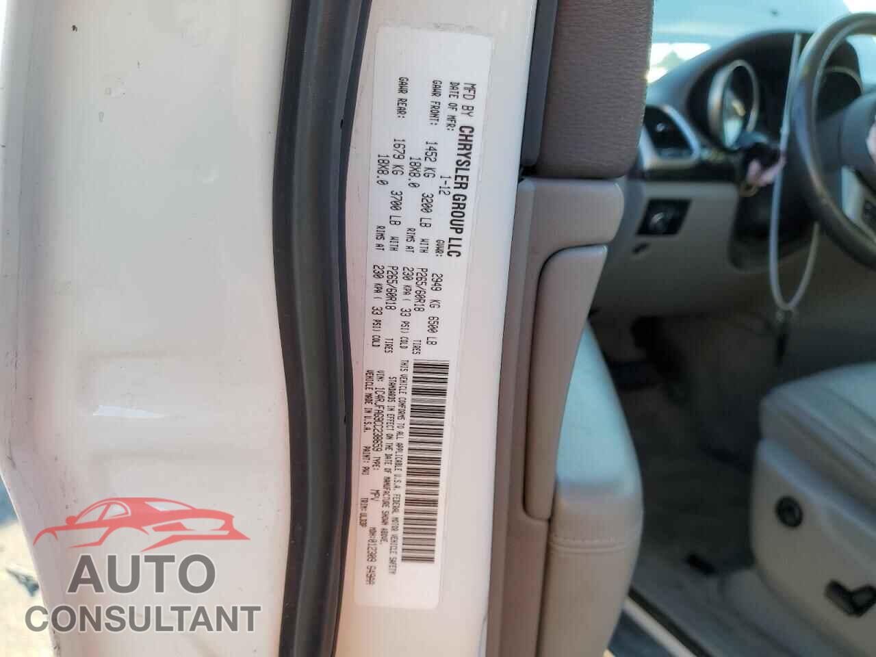 JEEP GRAND CHER 2012 - 1C4RJFAG9CC238659