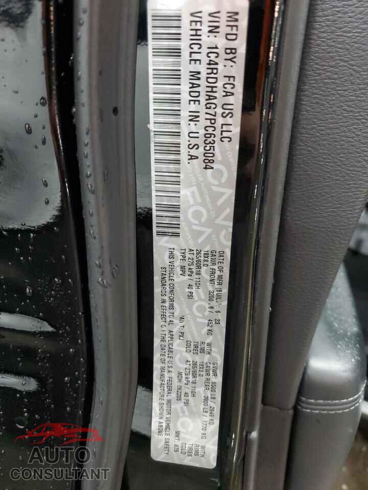 DODGE DURANGO 2023 - 1C4RDHAG7PC635084