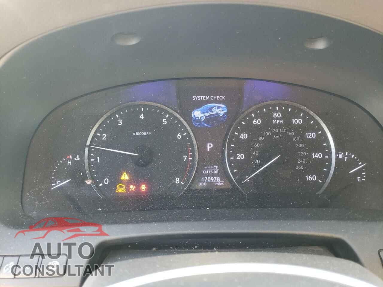 LEXUS LS460 2013 - JTHBL5EF4D5121325