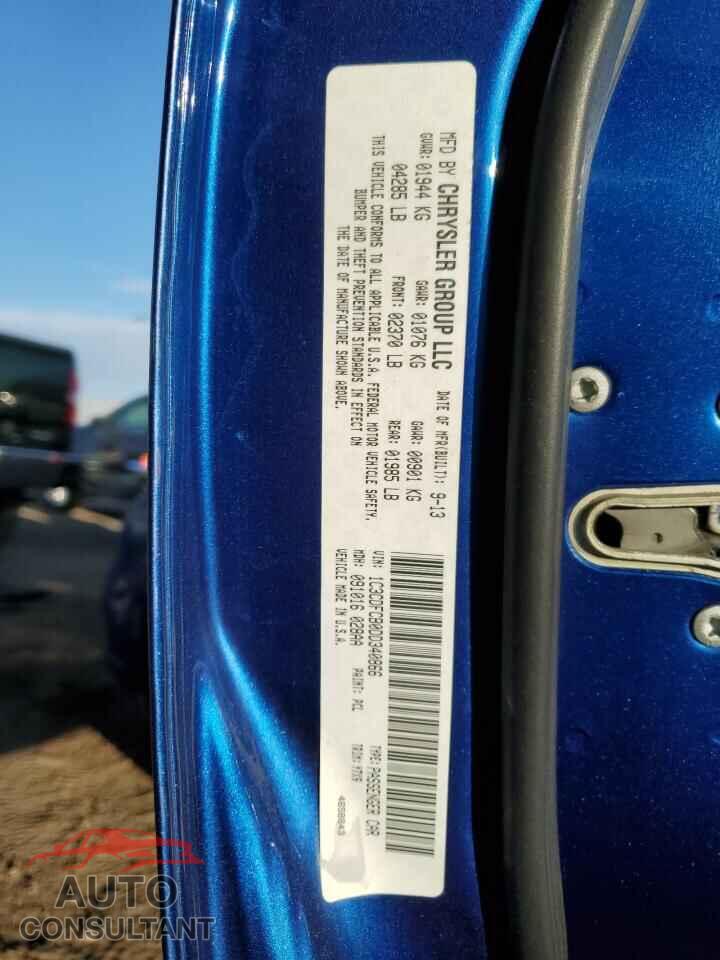 DODGE DART 2013 - 1C3CDFCB0DD340866