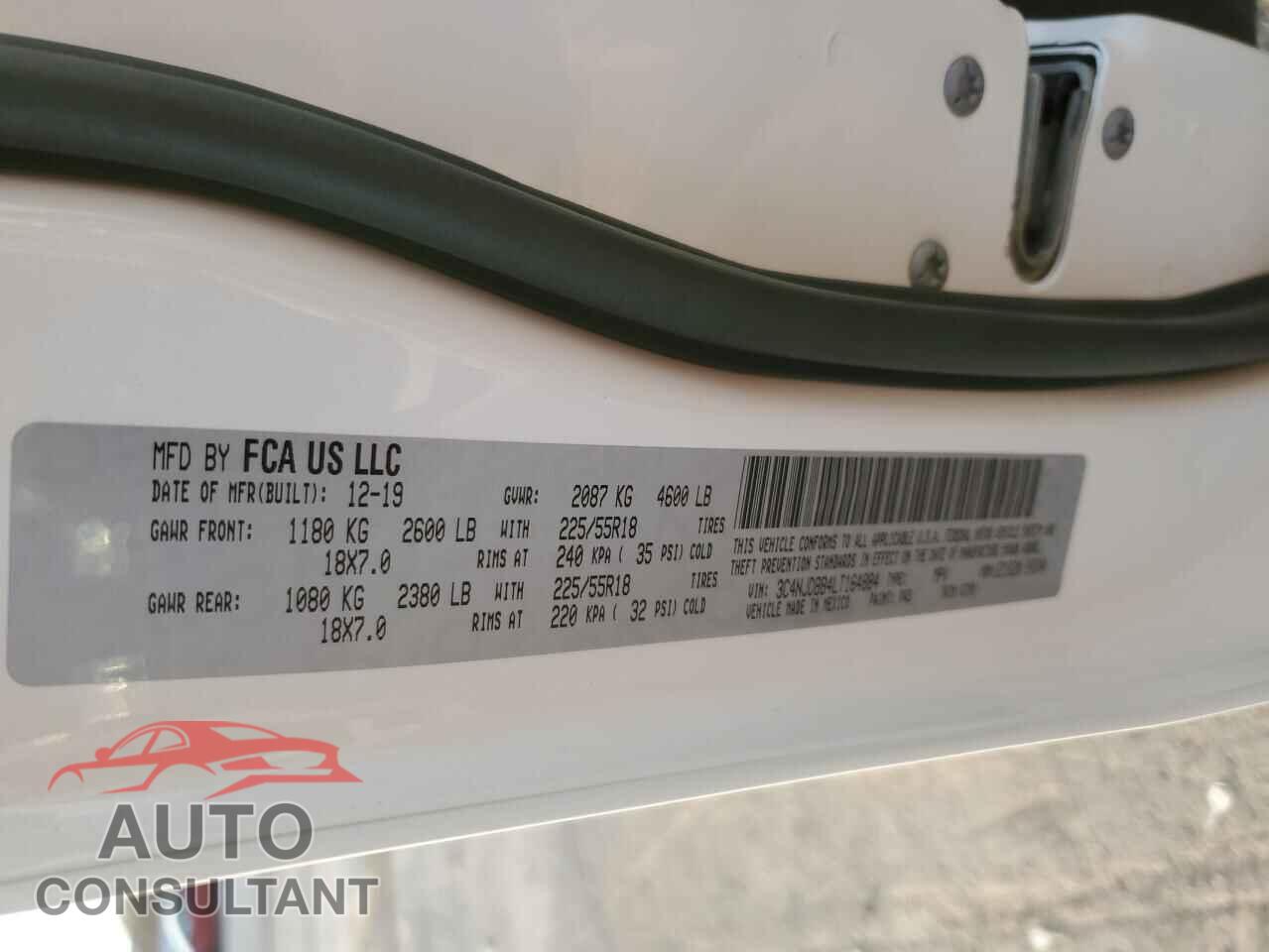 JEEP COMPASS 2020 - 3C4NJDBB4LT164884