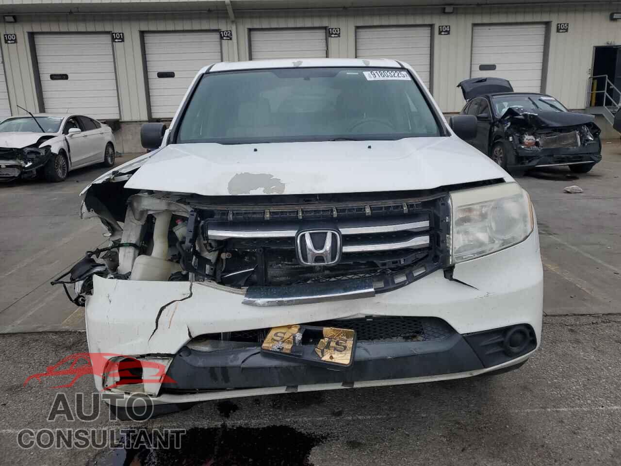 HONDA PILOT 2013 - 5FNYF4H21DB035216