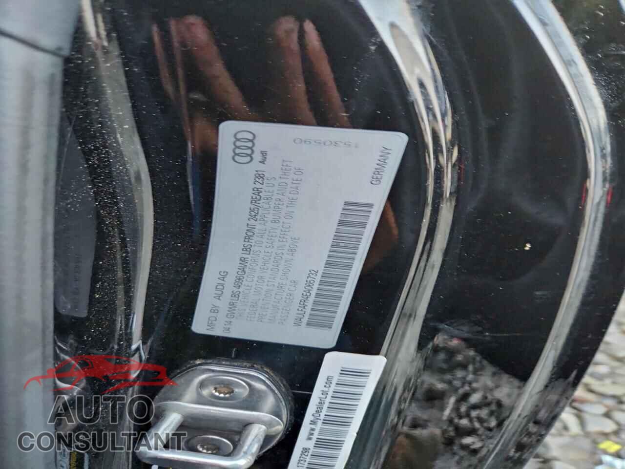 AUDI A5 2014 - WAULFAFR4EA065732