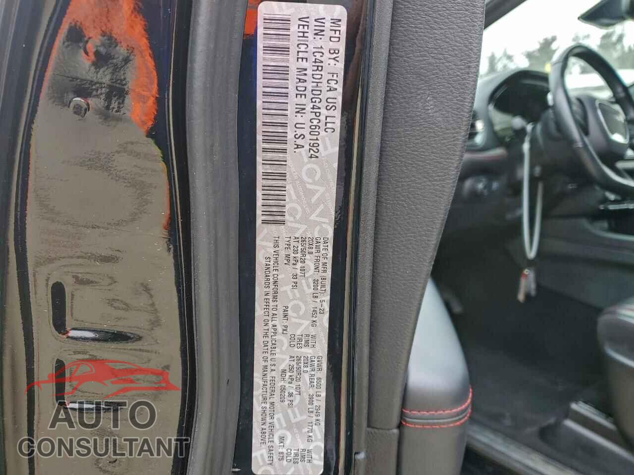 DODGE DURANGO 2023 - 1C4RDHDG4PC601924