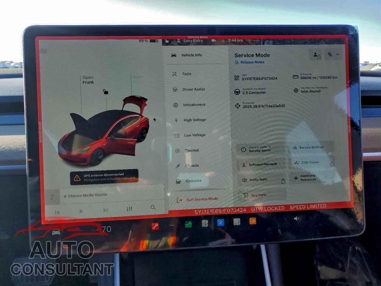 TESLA MODEL 3 2018 - 5YJ3E1EB6JF073424