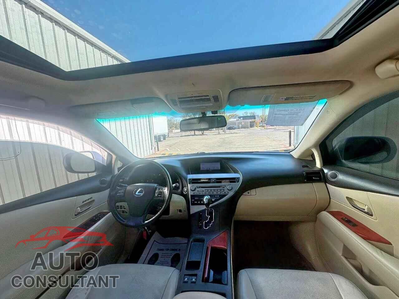 LEXUS RX350 2012 - 2T2BK1BA7CC127171