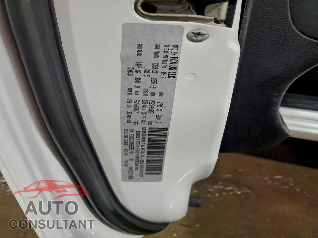 DODGE CARAVAN 2017 - 2C4RDGEG9HR862953