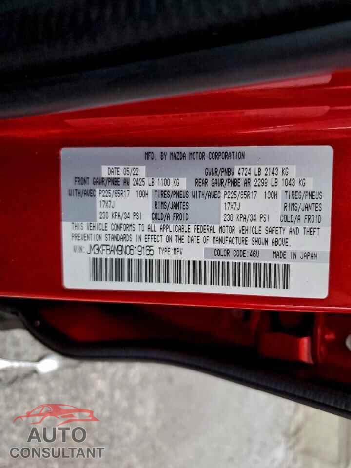 MAZDA CX-5 2022 - JM3KFBAM9N0619165