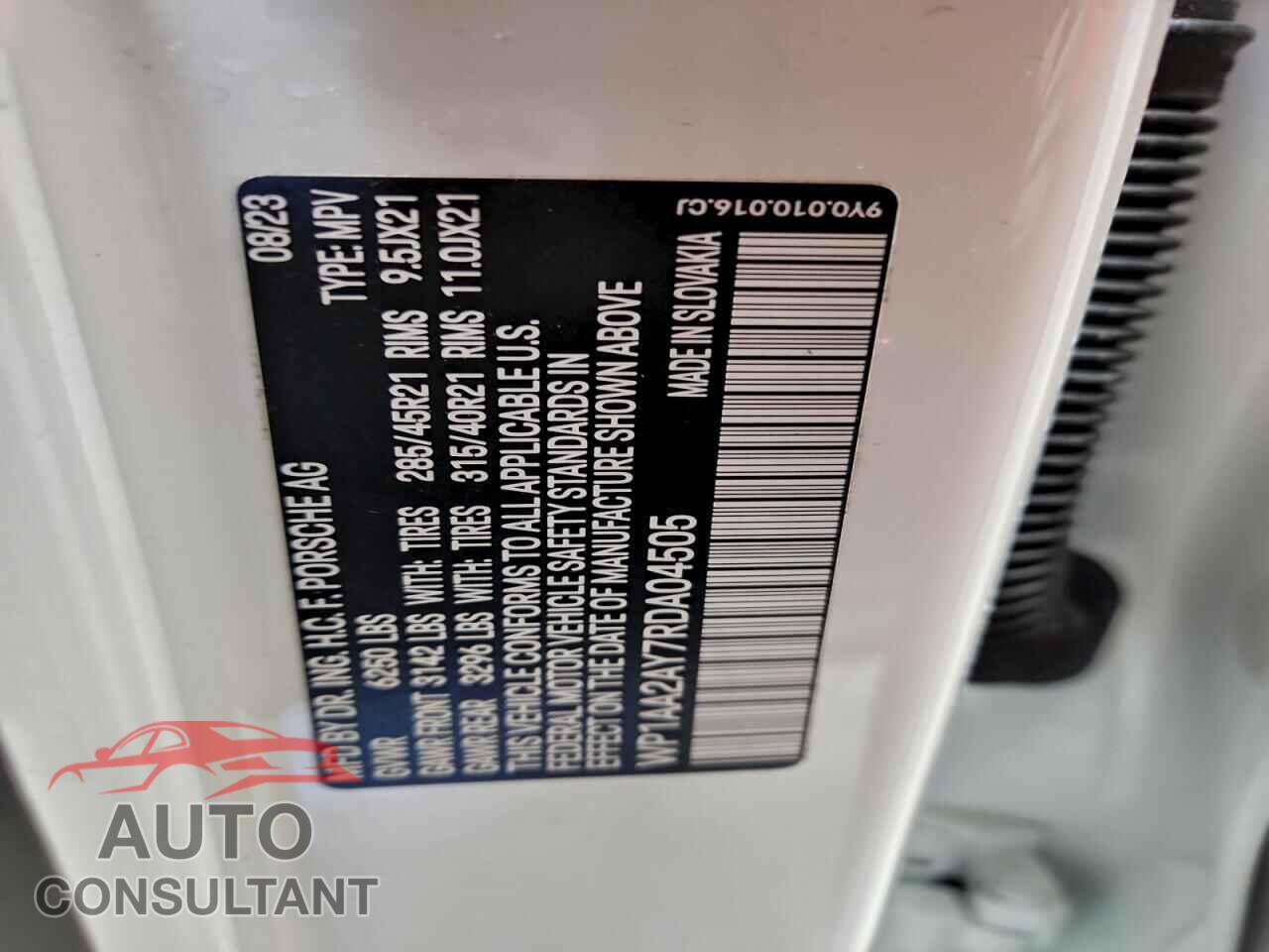 PORSCHE CAYENNE 2024 - WP1AA2AY7RDA04505