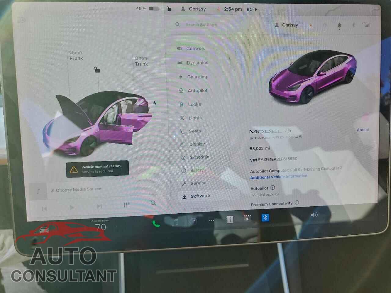 TESLA MODEL 3 2020 - 5YJ3E1EA2LF615550