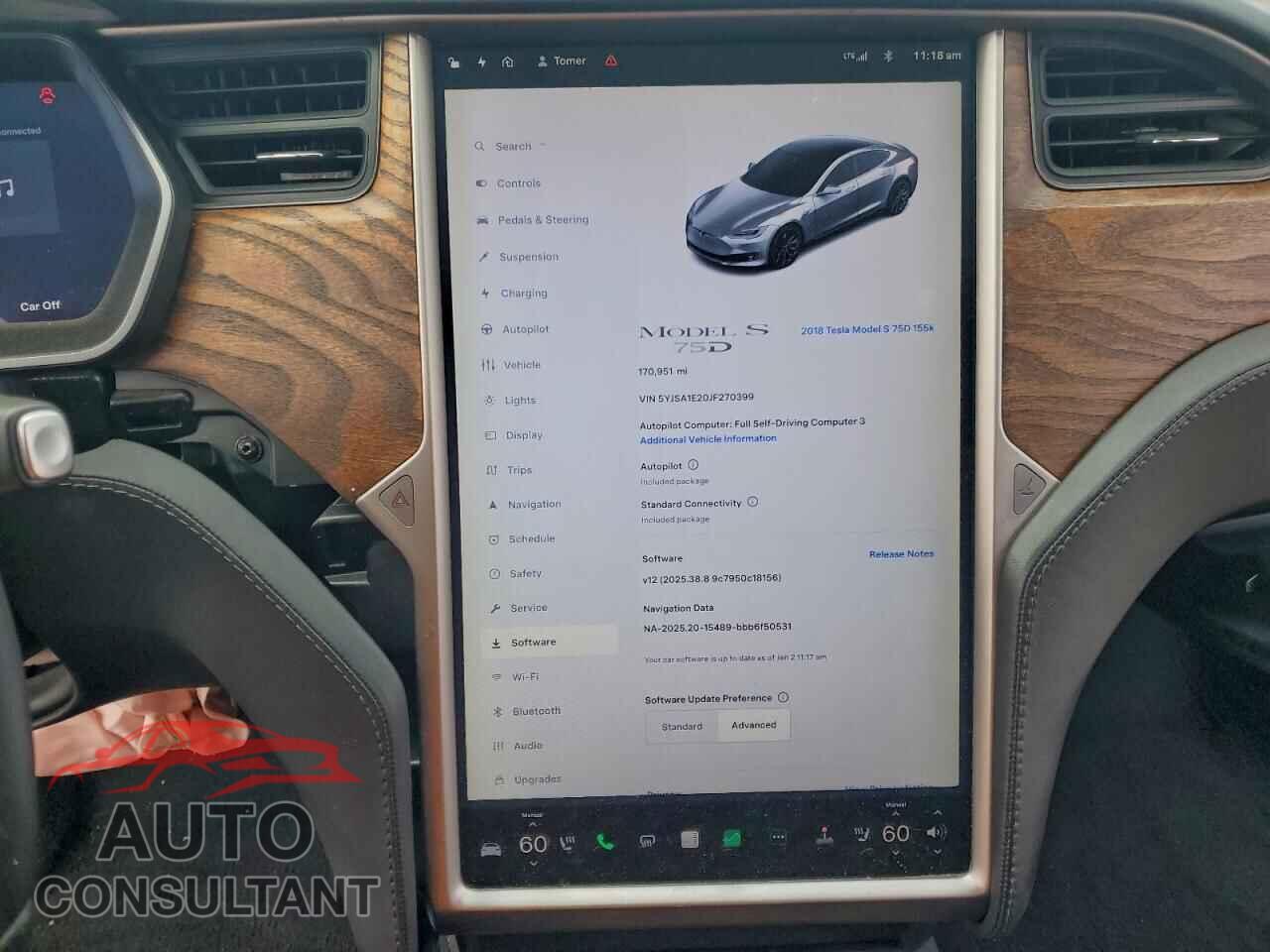 TESLA MODEL S 2018 - 5YJSA1E20JF270399