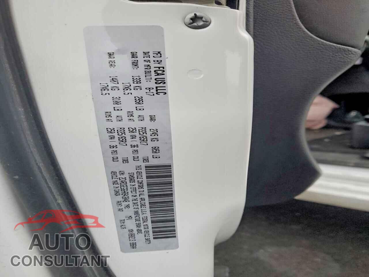 DODGE CARAVAN 2017 - 2C4RDGEG6HR843048