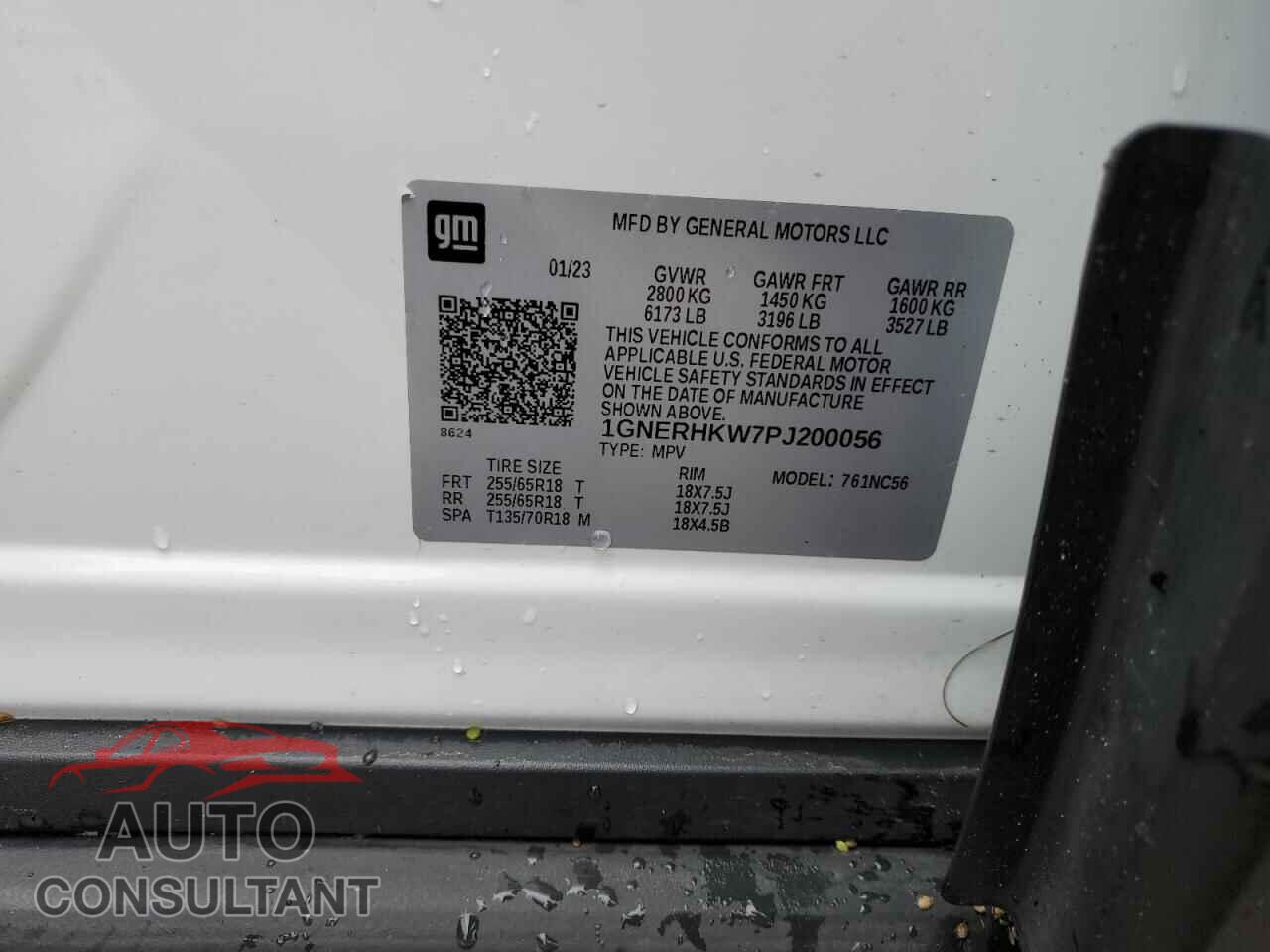 CHEVROLET TRAVERSE 2023 - 1GNERHKW7PJ200056