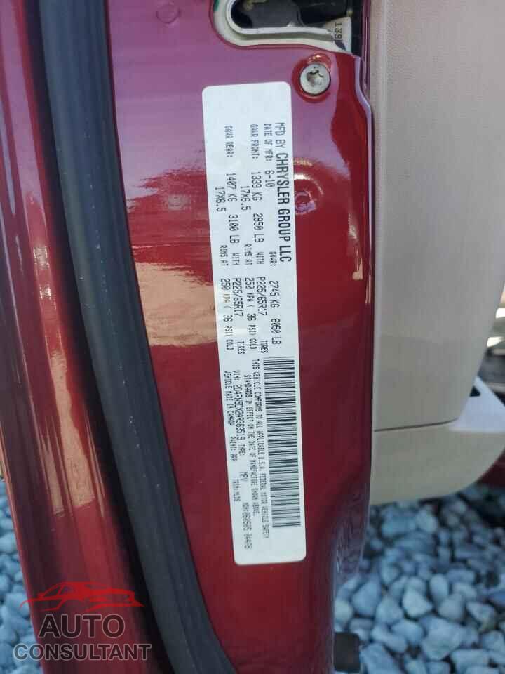 DODGE CARAVAN 2010 - 2D4RN5DX2AR363519